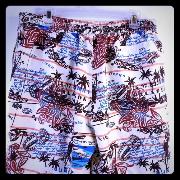 Caribbean Joe Other - Caribbean Joe Fun Summer Men's Swim Trunks Size XL